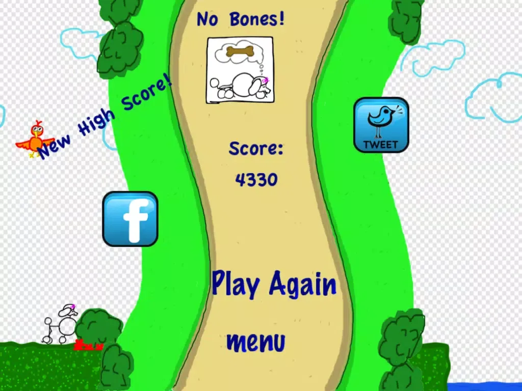 Poodle Sprint - Fun Doodle Endless Run Game iPad  Ekran Görüntüleri