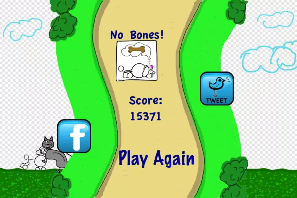 Poodle Sprint - Fun Doodle Endless Run Game Ekran Görüntüleri