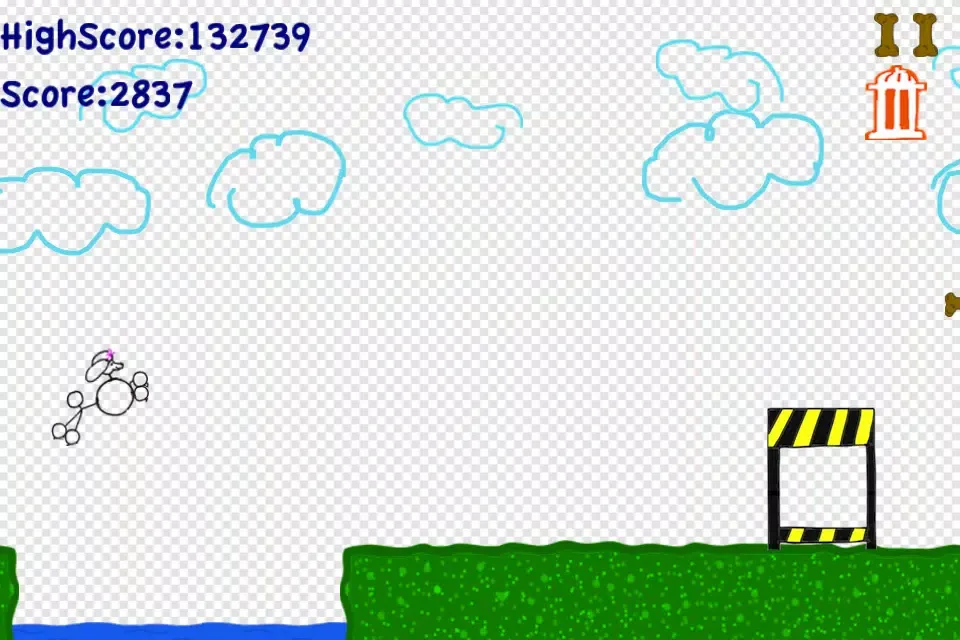 Poodle Sprint - Fun Doodle Endless Run Game Ekran Görüntüleri