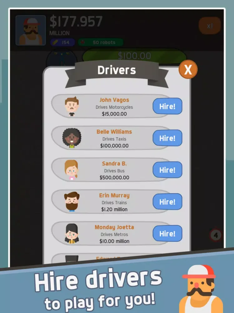 تصاویر Idle Taxi Capitalist Tycoon iPad 
