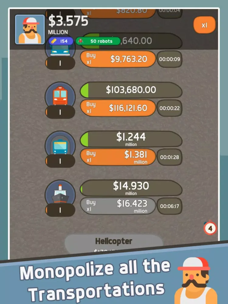 تصاویر Idle Taxi Capitalist Tycoon iPad 