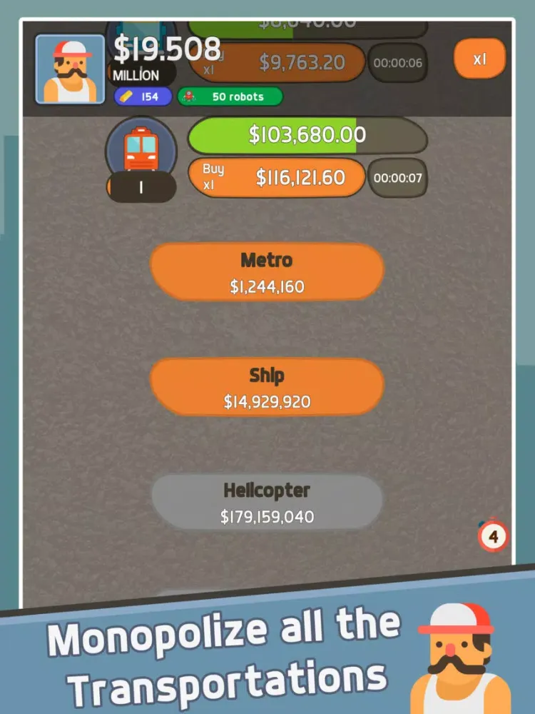 تصاویر Idle Taxi Capitalist Tycoon iPad 