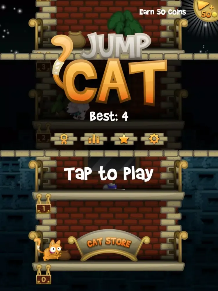 Jump Cat: The Jumping Kitten iPad  سکرین شاٹس