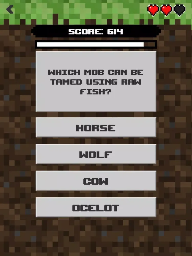 MineQuiz - Quiz for Minecraft Fans iPad  スクリーンショット