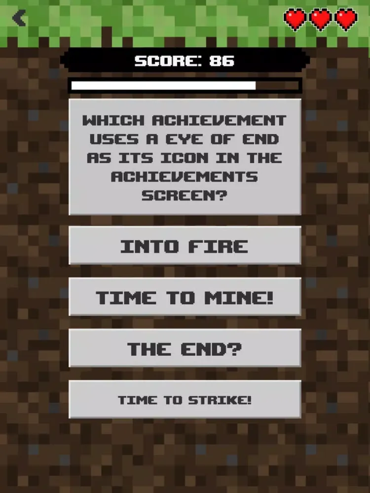 MineQuiz - Quiz for Minecraft Fans iPad  スクリーンショット