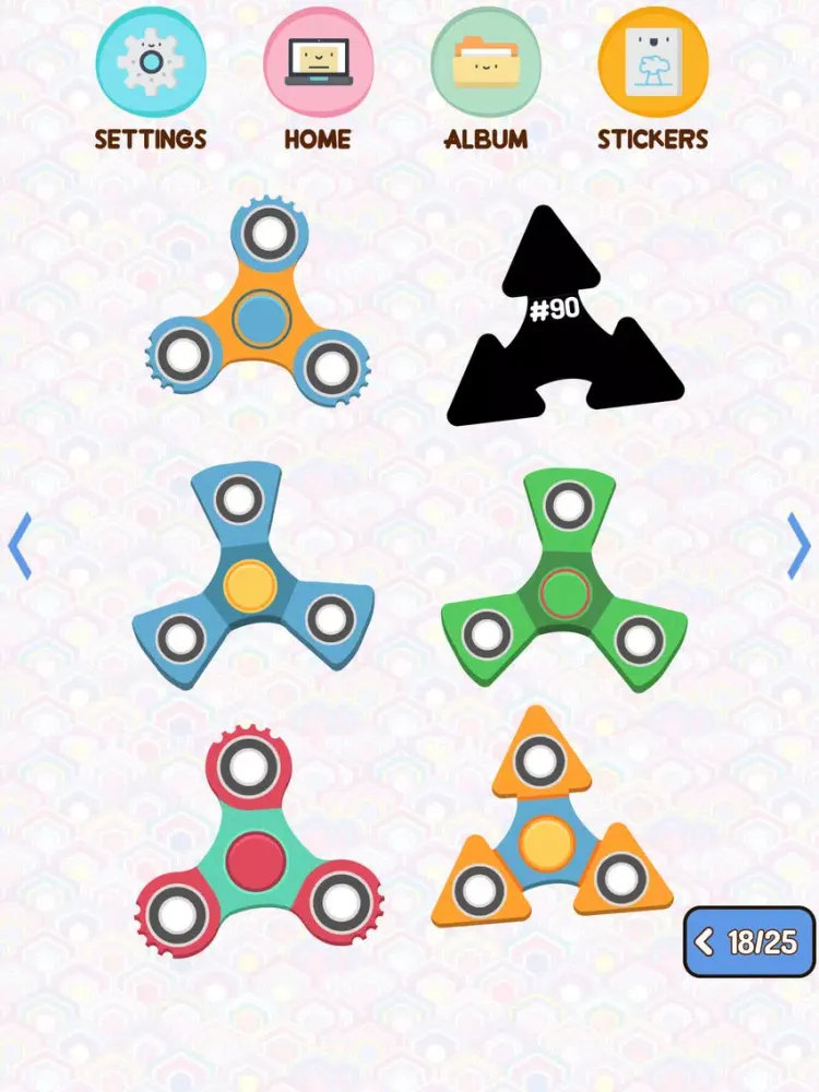 Ảnh chụp màn hình của Spinner Album - Sticker Book iPad 