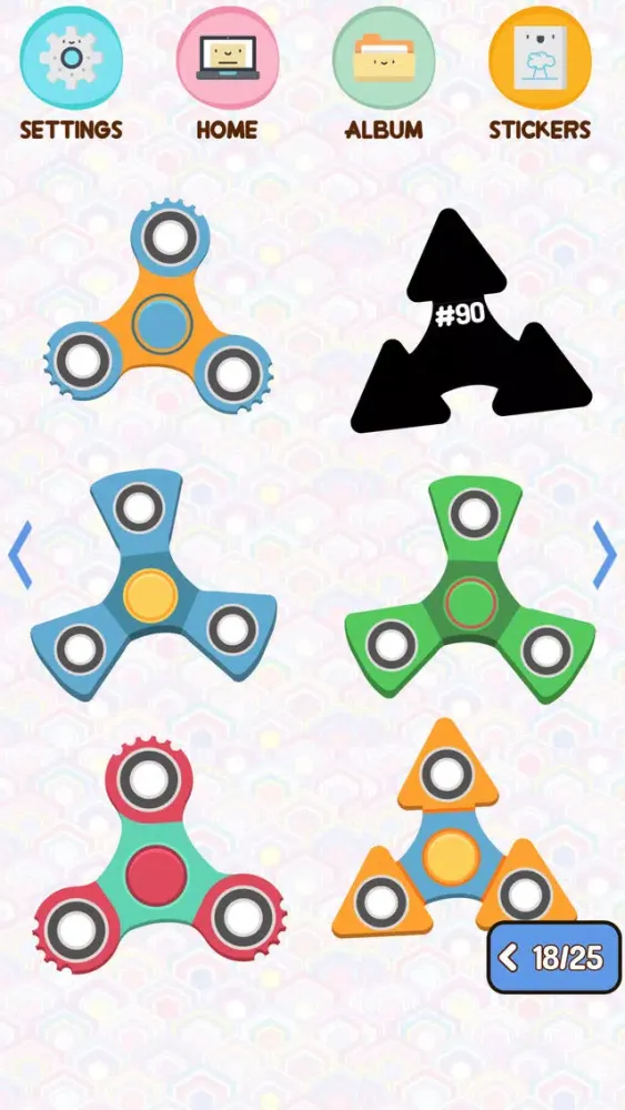 Ảnh chụp màn hình của Spinner Album - Sticker Book