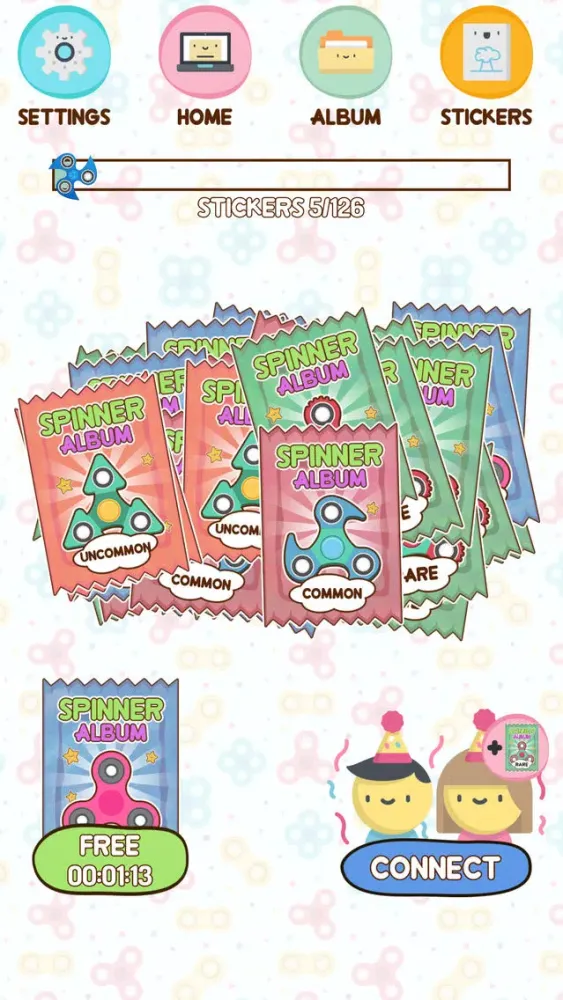 Ảnh chụp màn hình của Spinner Album - Sticker Book
