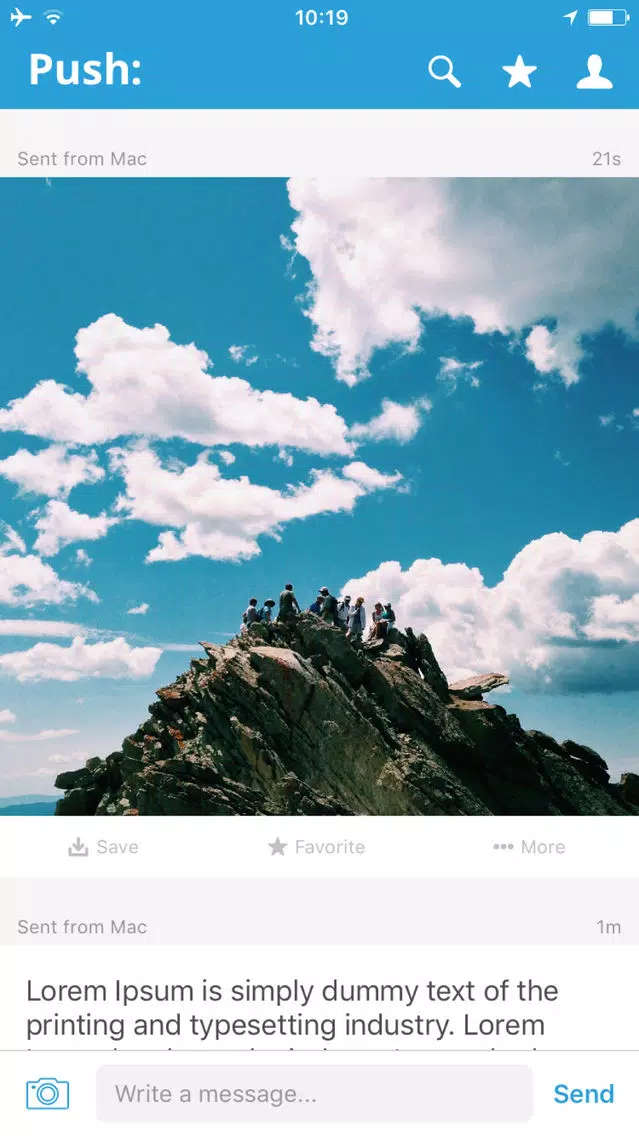 Screenshot di Push - Messaging App for Your Devices