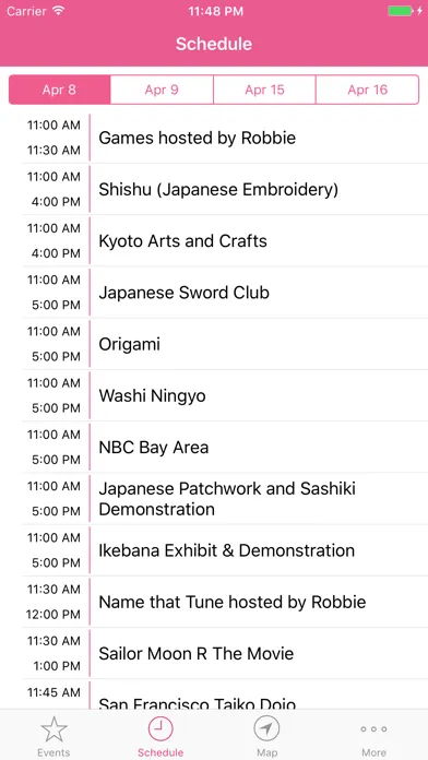NCCBF: Festival Guide App Screenshots