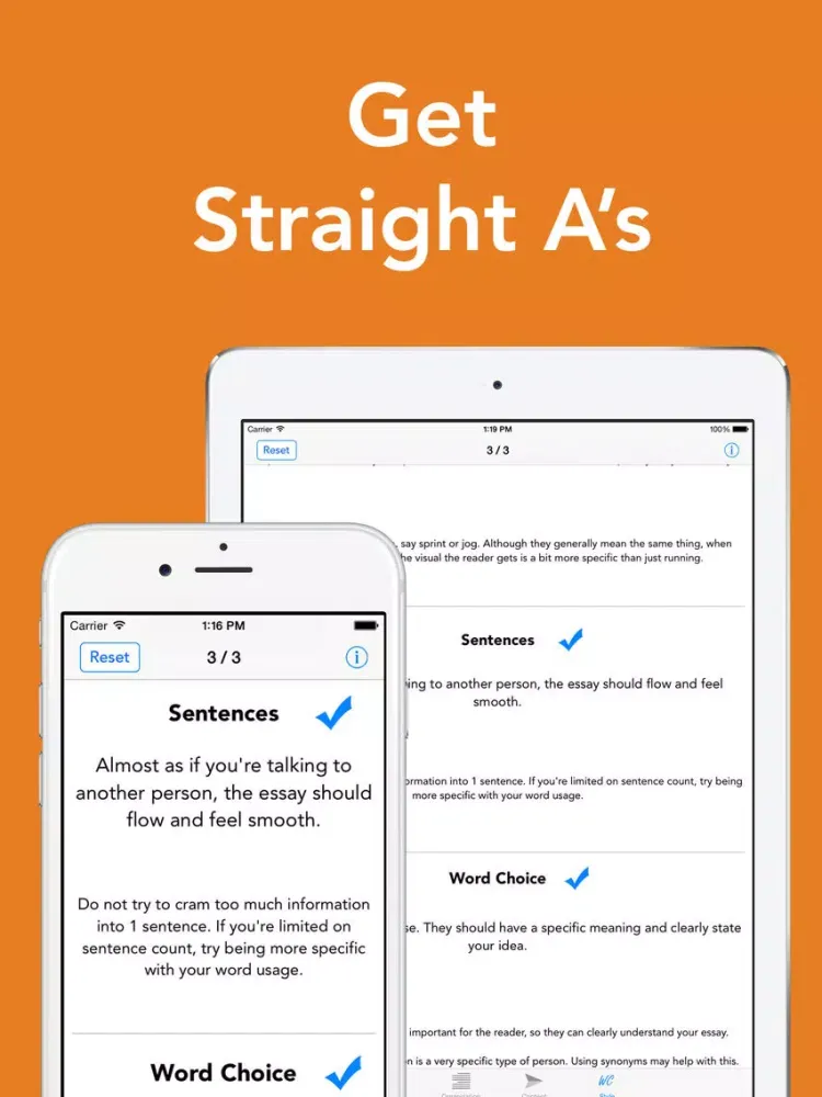 صور Essay Checklist - Write Better Essays and Get The Highest Grade iPad 