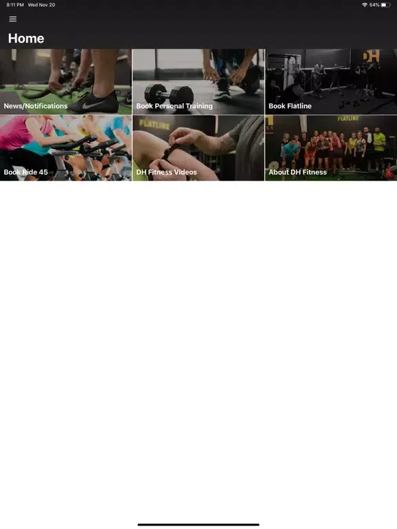 DH Fitness iPad  Ekran Görüntüleri
