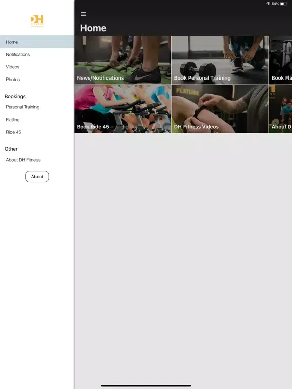 DH Fitness iPad  Ekran Görüntüleri