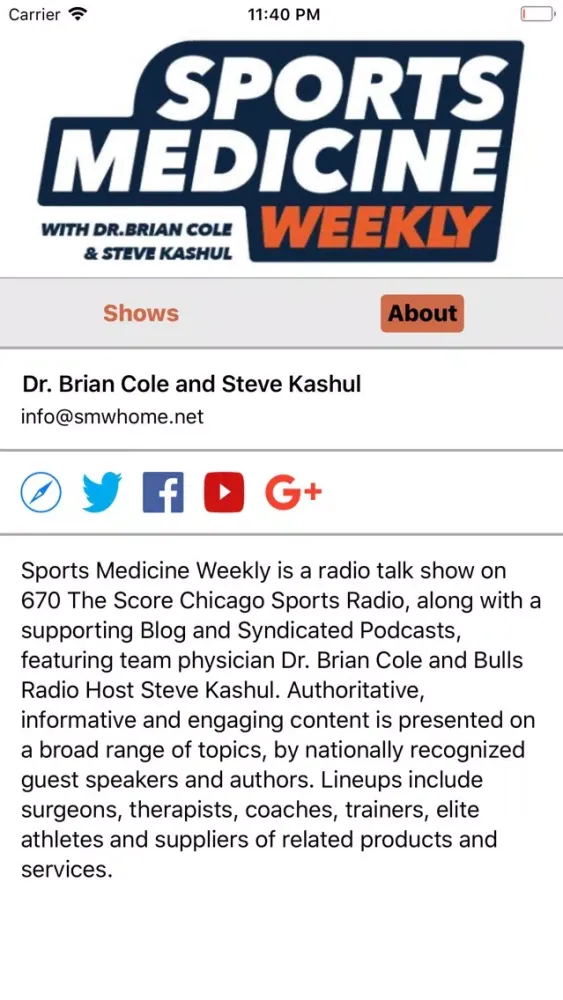 Capturas de pantalla de Sports Medicine Weekly