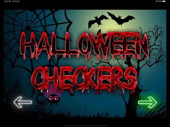 Halloween Checkers iPad  Screenshots