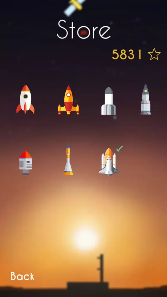 Ảnh chụp màn hình của Rocket Space Launch