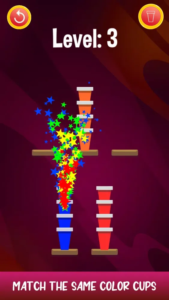 Stacky Cup Sort Puzzle स्क्रीनशॉट
