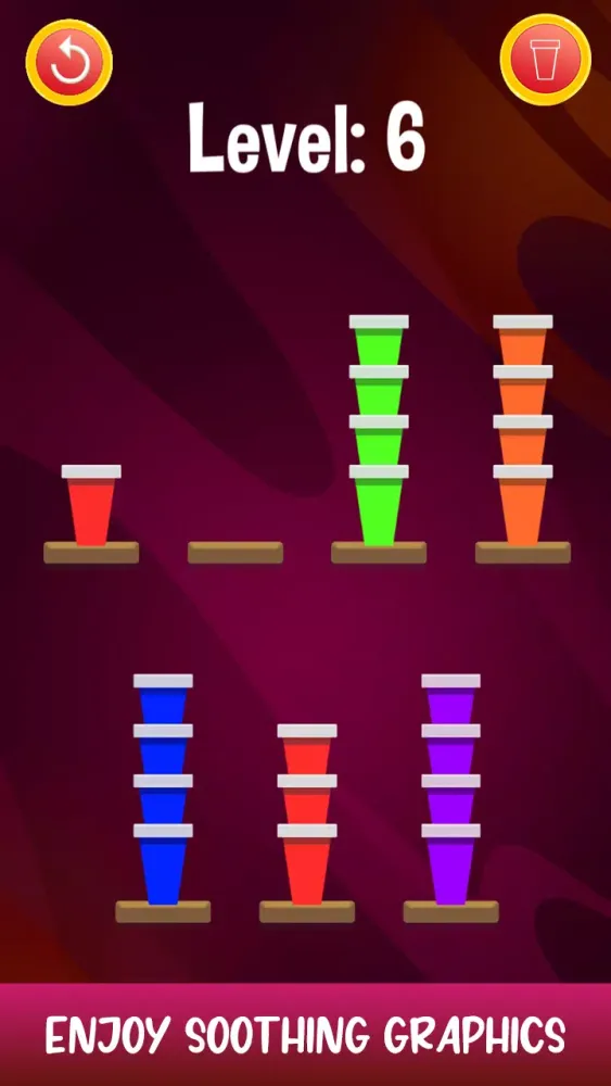 Stacky Cup Sort Puzzle स्क्रीनशॉट