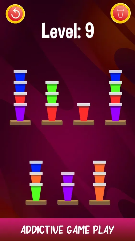 Stacky Cup Sort Puzzle स्क्रीनशॉट