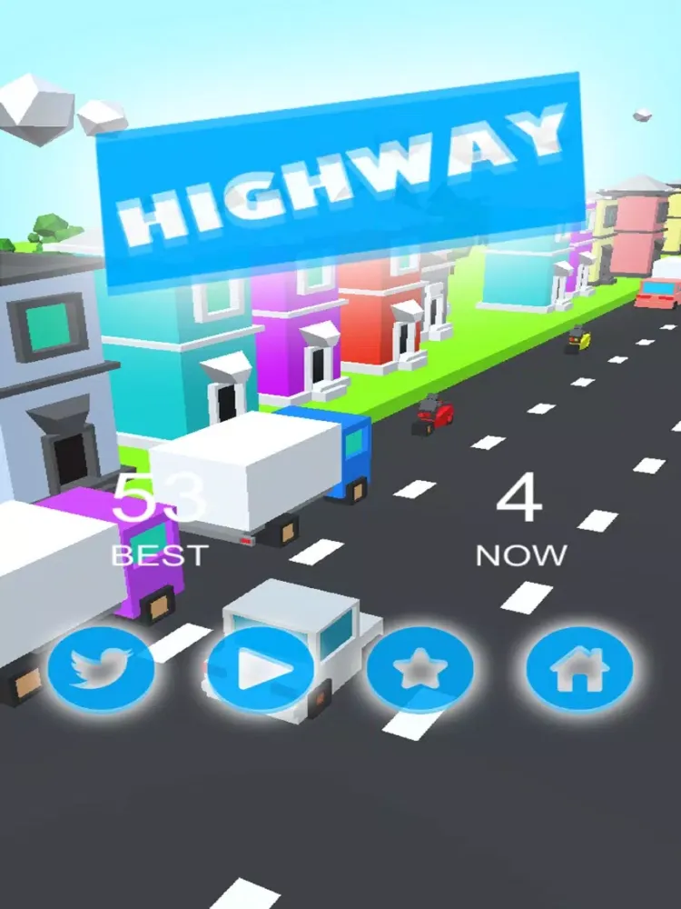 Tangkapan skrin Racing Highway iPad 
