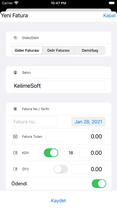 Fatura Takip - Cari Hesap應用截圖