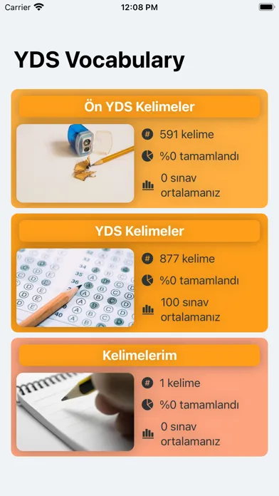 Yds Vocabulary - Yds Kelime 스크린샷