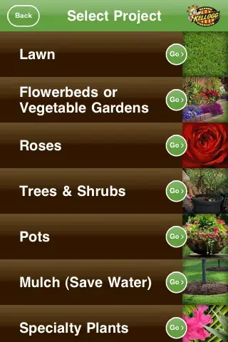 Screenshot di Kellogg Garden Products Soil Calculator and Project Guide
