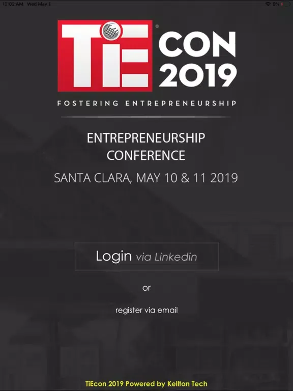 Screenshot di TiEcon 2019 iPad 