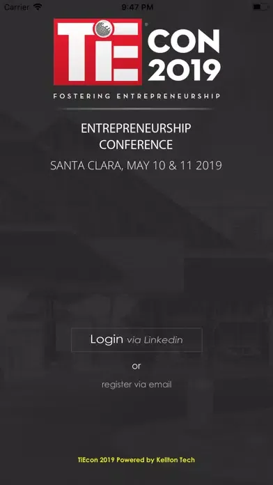 Screenshot di TiEcon 2019