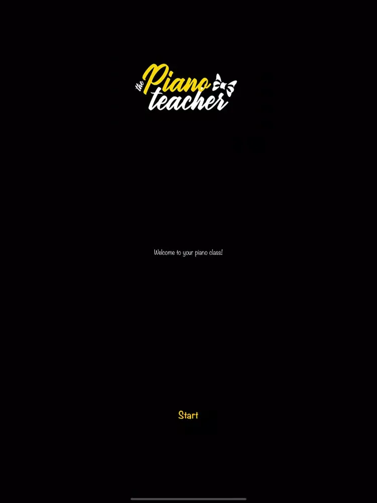 Tangkapan layar The piano teacher app iPad 