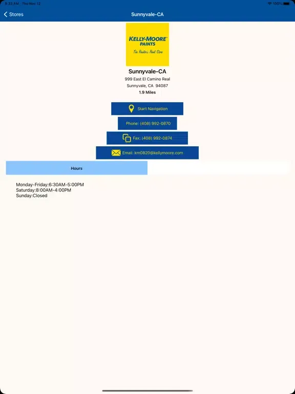 Kelly-Moore iPad  Screenshots