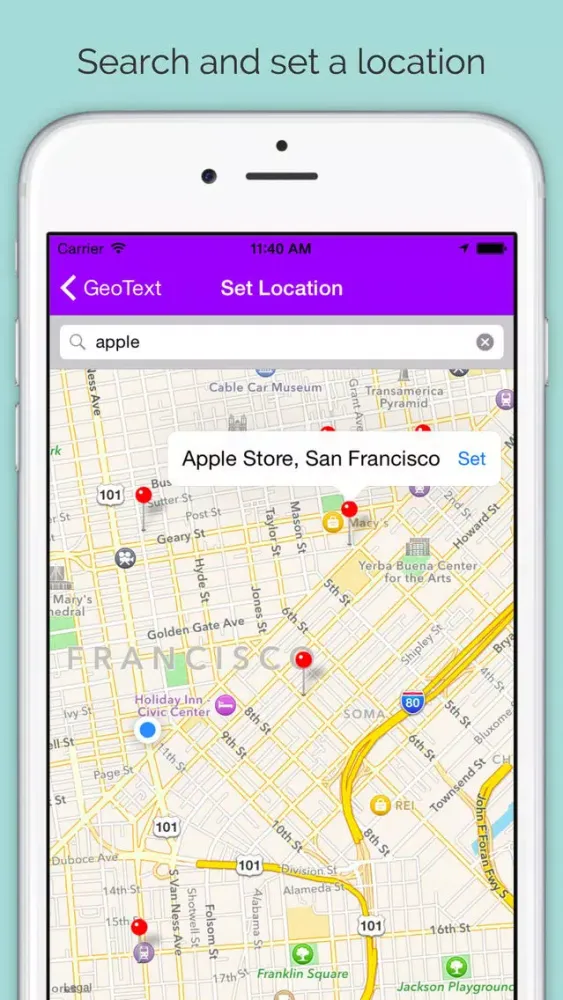 Screenshot di GeoText - Automatically text your location