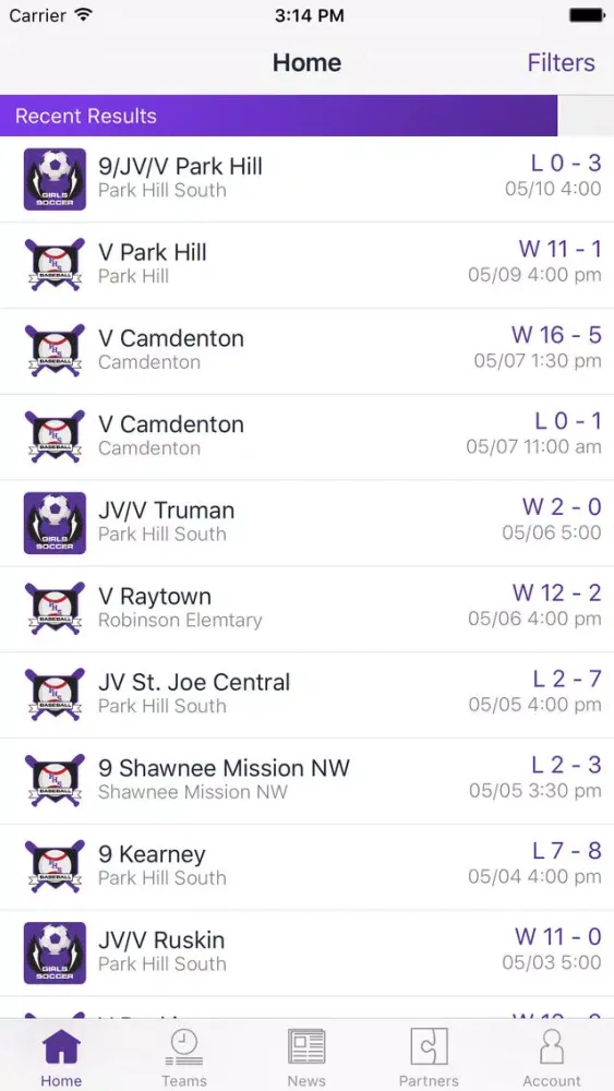 Capturas de pantalla de Park Hill South Panthers