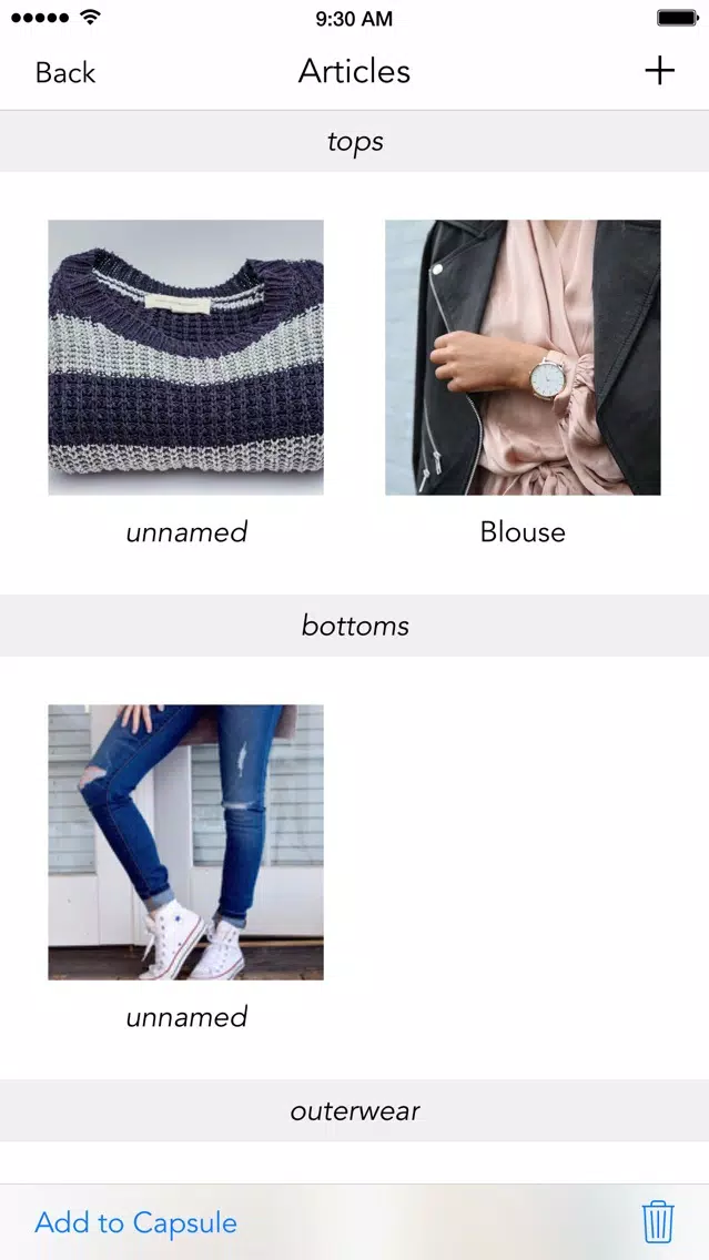 Zrzuty ekranu Capsule Wardrobe