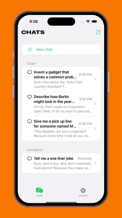 Screenshot di Chatty: AI chat assistant