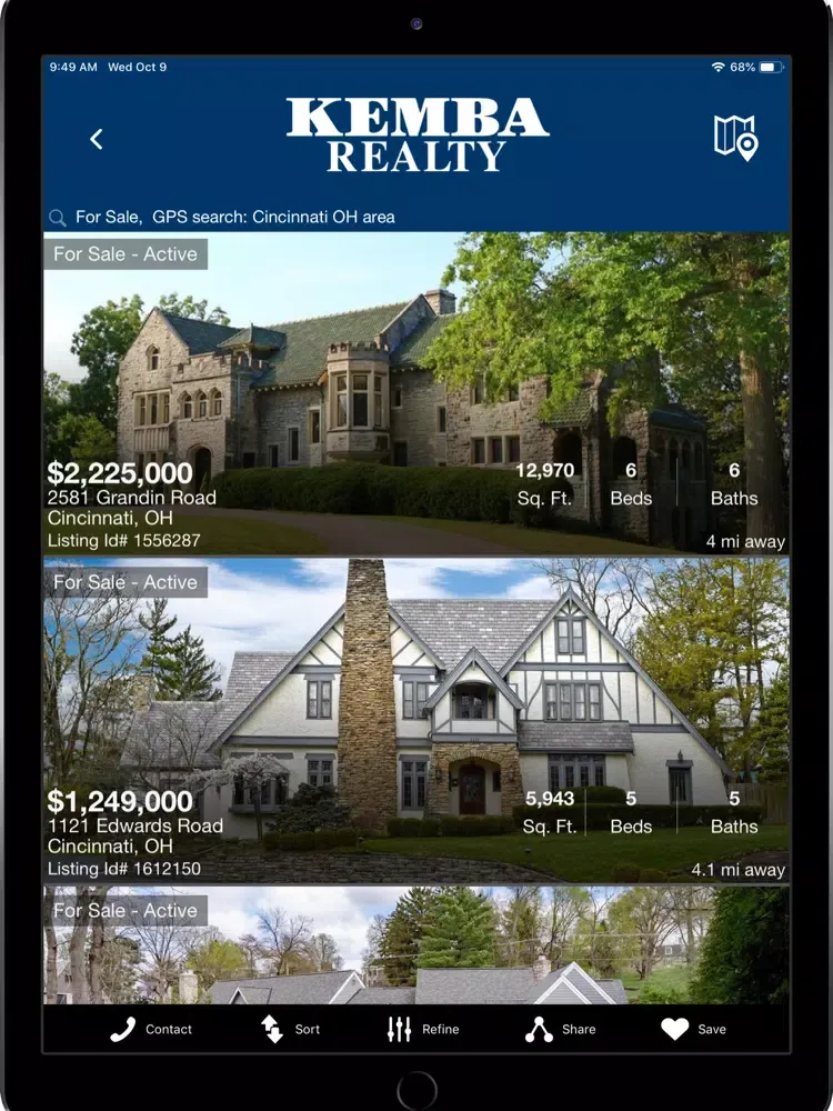 Capturas de pantalla de Kemba Realty iPad 