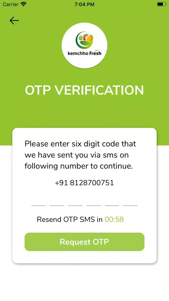 Скриншоты KemChhoFresh Delivery App