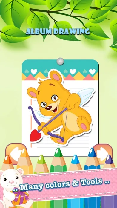 Tangkapan layar Bear Zoo Drawing Coloring Book - Cute Caricature Art Ideas pages for kids