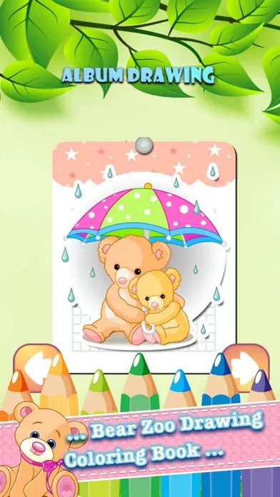 Tangkapan layar Bear Zoo Drawing Coloring Book - Cute Caricature Art Ideas pages for kids