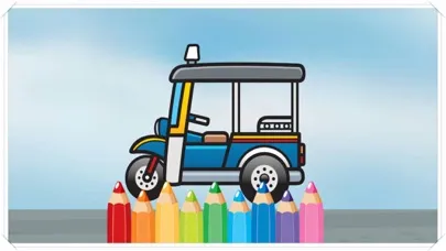 تصاویر Car Coloring Painting And Drawing Game for Baby or Kid Doodle Picture