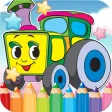 Car Drawing Coloring Book - Cute Caricature Art Ideas pages for kids Car Drawing Coloring Book - Cute Caricature Art Ideas pages for kids