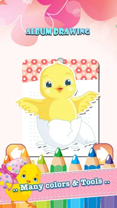Chicken Drawing Coloring Book - Cute Caricature Art Ideas pages for kids应用截图