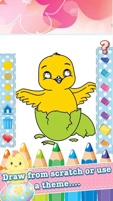 Chicken Drawing Coloring Book - Cute Caricature Art Ideas pages for kids应用截图