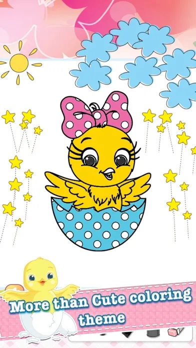 Chicken Drawing Coloring Book - Cute Caricature Art Ideas pages for kids应用截图
