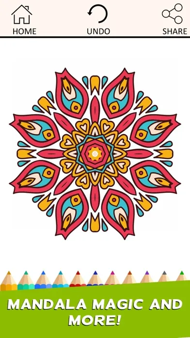 Zrzuty ekranu Coloring Book Mandala for Adults Relax Free