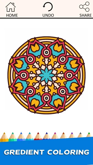 Zrzuty ekranu Coloring Book Mandala for Adults Relax Free