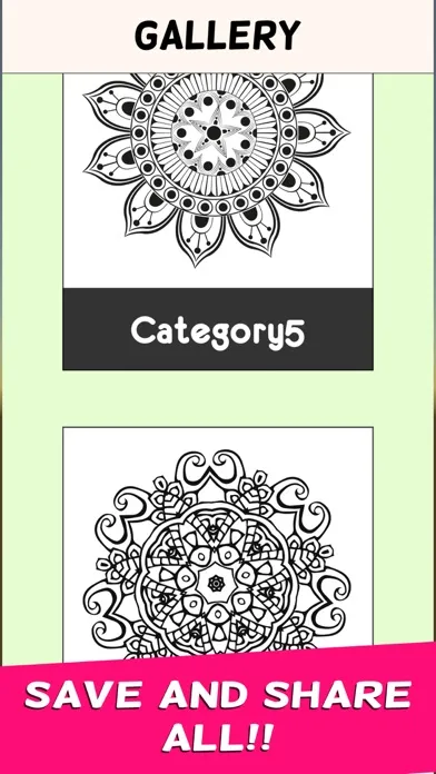 Zrzuty ekranu Coloring Book Mandala for Adults Relax Free
