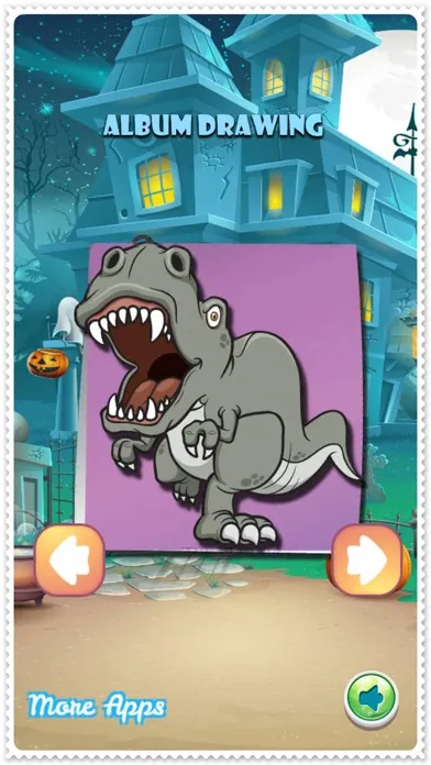 Color Book Dinosaur Coloring Pages Paint Free & Fun - preschool educational learning games for kids and toddler Screenshots