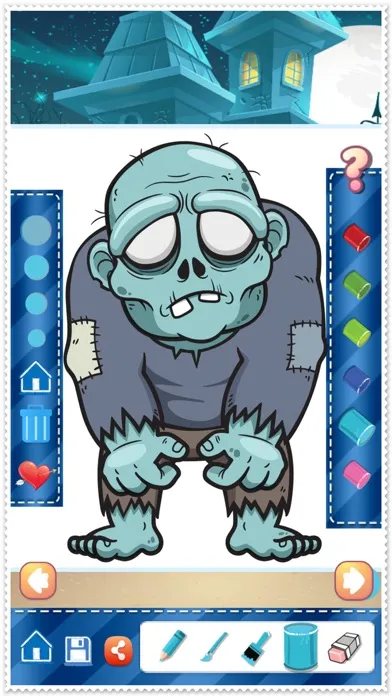 صور Coloring Book Cute Zombie Colorings Pages - pattern educational learning games for toddler & kids