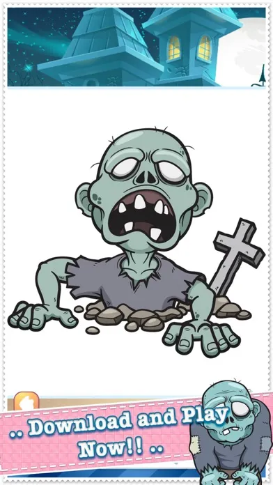 صور Coloring Book Cute Zombie Colorings Pages - pattern educational learning games for toddler & kids